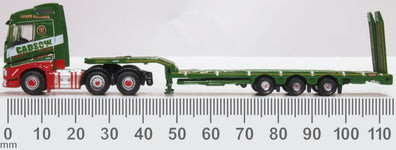 1:148 N Gauge Oxford Diecast Volvo FH4 Semi Low Loader Cadzow