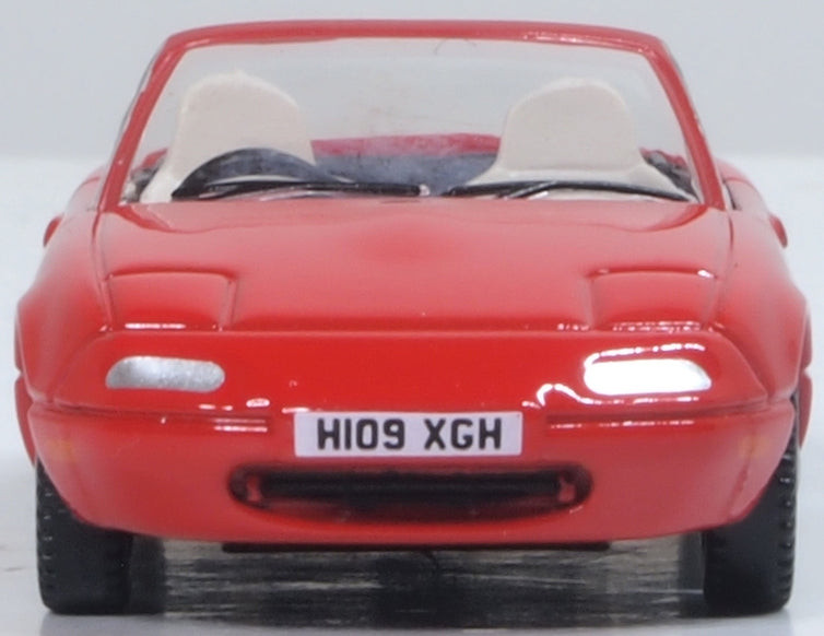 1:76 Oxford Diecast Mazda MX5 Mk1 (open) Classic Red
