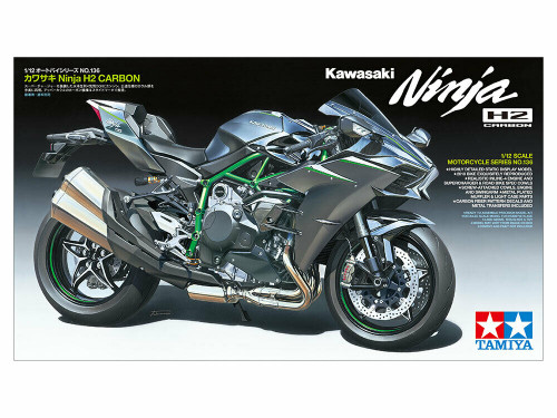 Tamiya 1:12 scale Kawasaki Ninja H2 Carbon Kit