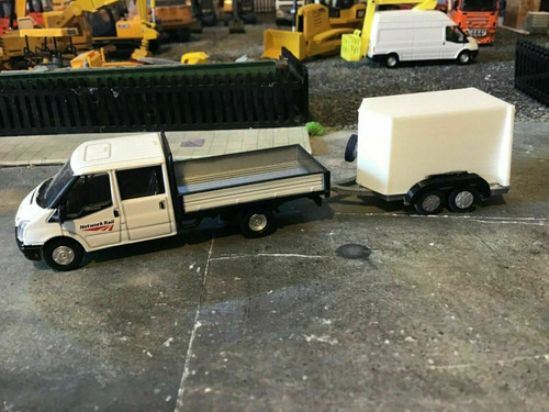 1/76 Twin axle Box trailer