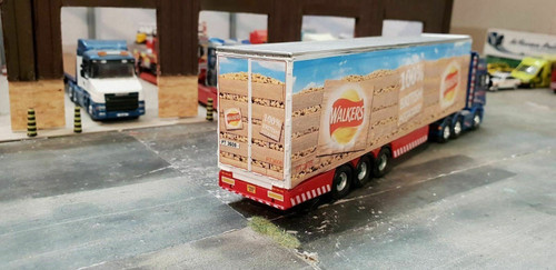 1:76 Walkers Crisps Decals for Oxford Diecast Box Trailer