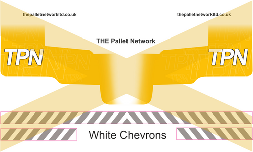 1:76 The Pallet Network Cab and trailer decals