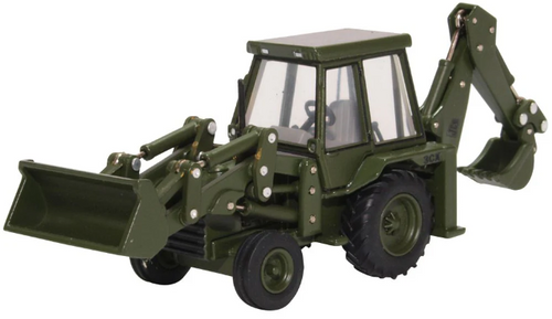 Oxford Diecast 1/76 1980s JCB 3CX backhoe. Army