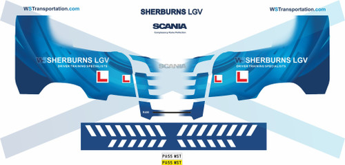 1.76 Sherburns LGV decals for Oxford Diecast R series Scania