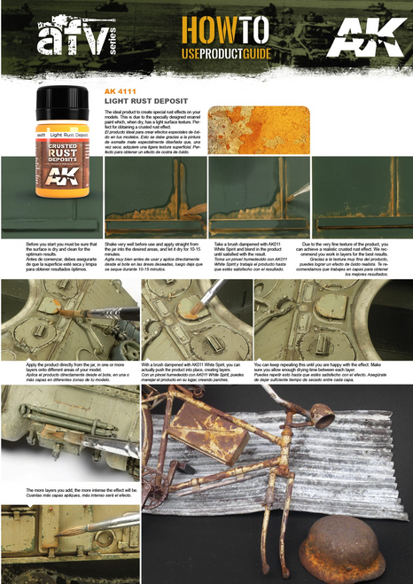 AK interactive Light Rust Deposit 35ml (enamel)