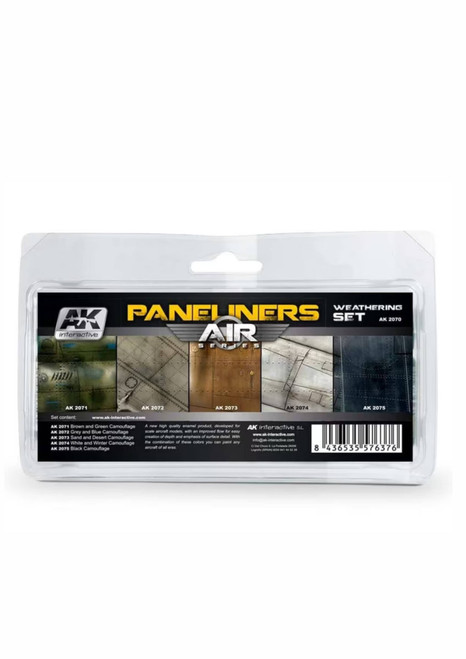 AK Interactive Paneliners Weathering Set (Enamel)