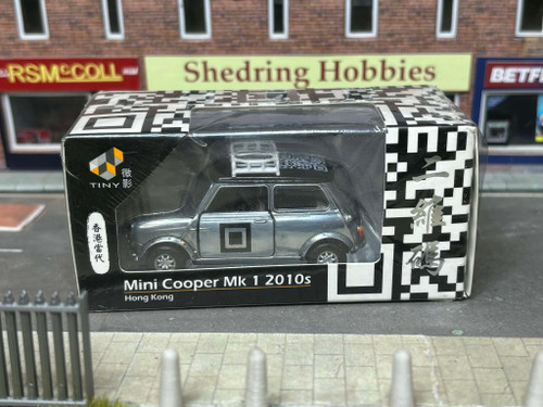 1-50 Mini Cooper Chrome with QR code
