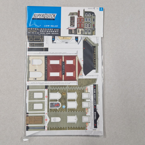 1-76 00 Gauge Hotel, Offices and resteraunt (superquick card kit)