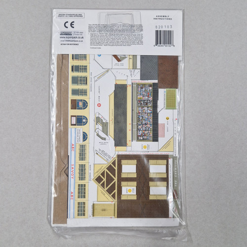 1-76 00 Gauge Cinema, Post office and shop (superquick card kit)