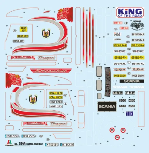 Scania Streamline 143H 6x2  3944 Italeri