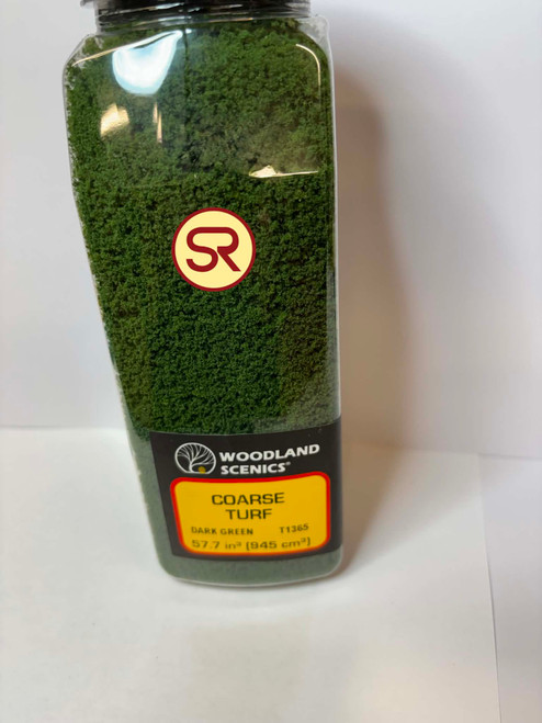Woodland Scenics Dark Green Coarse Turf & Shaker bottle