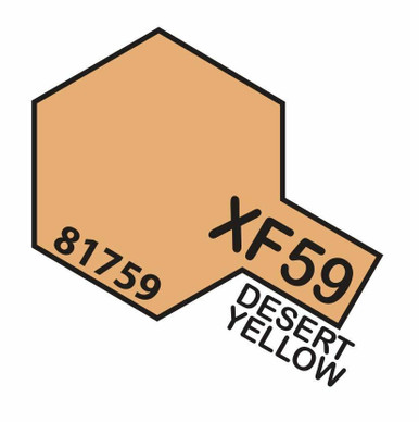 Tamiya 81359 XF-59 Desert Yellow Matt Acrylic Paint (23ml) - New