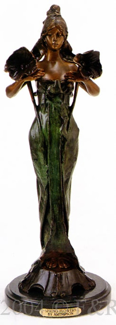 383 Spring Flowers Bronze Sculpture by Ampnipson