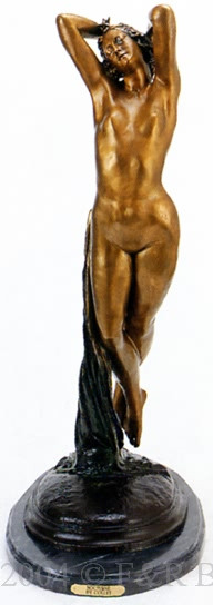 367 Nocturne Bronze Sculpture by Collet