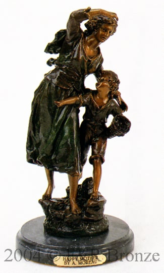 530 Happy Mother by Auguste Moreau