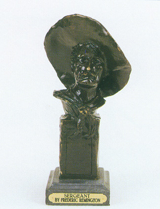 021 Sergeant Bronze Sculpture by Frederic Remington