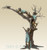798 Three Boys With Squirrel On Tree- Bronze Sculpture