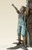 798 Three Boys With Squirrel On Tree- Bronze Sculpture