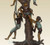 794 Three Boys and Two Girls On Tree- Bronze Sculpture