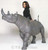 645 Monumental Rhinoceros- Bronze Statue