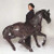 085M  Monumental/ Heroic Bronze Statue Stallion by Pierre Jules Mene 