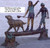 844 Standing Kids On Log With Dog