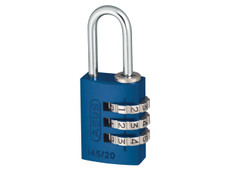 ABUS 145/20 20mm Aluminium Combination Padlock Blue 46568