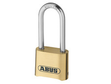 ABUS 180IB/50HB63 50mm Brass Body Combination Padlock Long Shackle (4-Digit) Carded