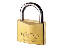 ABUS 85/60mm Brass Padlock Carded
