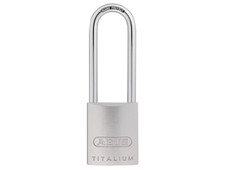 ABUS 86TI/45mm TITALIUM Padlock Without Cylinder 80mm Long Shackle