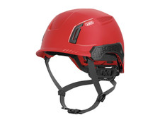 ABUS SPECTOR-E Non-vented Safety Helmet Red