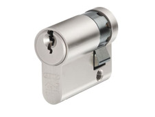 ABUS E60NP Euro Half Cylinder Nickel Pearl 10mm / 35mm Visi