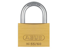 ABUS 55/60mm Brass Padlock Keyed Alike 5601