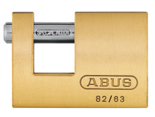 ABUS 82/63mm Monoblock Brass Shutter Lock Keyed Alike 8501