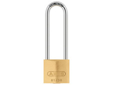ABUS 65/30mm Brass Padlock 60mm Long Shackle Keyed Alike 6304