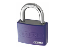 ABUS Mechanical 49937 T65AL/40mm My Lock Aluminium Padlock Violet Keyed Alike 6401 - ABUKA49937 - main image