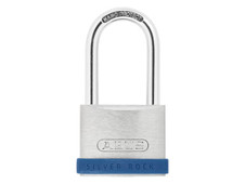ABUS 40mm Silver Rock 5 Padlock Long Shackle 40mm Keyed Alike