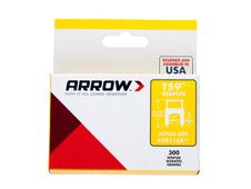 Arrow A591168 T59 Insulated Staples Clear 6 x 6mm (Box 300)