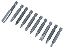 BlueSpot Tools 14120 Power Bit Set, 10 Piece
