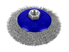 BlueSpot Tools 19220 Steel Bevel Wire Cup Brush 115mm M14 X 2