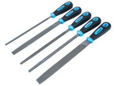 BlueSpot Tools 22654 Soft Grip Handled File Set, 5 Piece