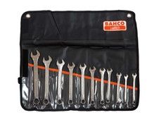 Bahco 111M/11T Chrome Polished Combination Spanner Set, 11 Piece