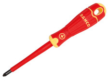 Bahco B142.000.075 FIT VDE Insulated Pozidriv Screwdriver PZ0 x 75mm