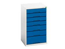 Bott 16925029.11 Verso 7 Drawer Cabinet 525 x 900mm Gentian Blue