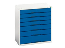 Bott 16925129.11 Verso 7 Drawer Cabinet 800 x 900mm Gentian Blue