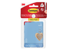 Command 7100352138 Clear Mini Hooks Value Pack (Pack 18)