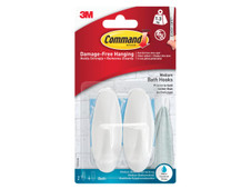 Command 7100351437 Water Resistant Medium Hooks x 2 17081B