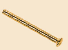 Dencon 1150B10NB Brass Switch/Socket Plate Screws 3.5 x 50mm (Pack of 10)