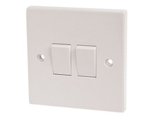 Dencon 4403NB 2 Way Switch 2 Gang 10A