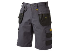DeWalt Cheverley Lightweight Grey Polycotton Shorts Waist 38in
